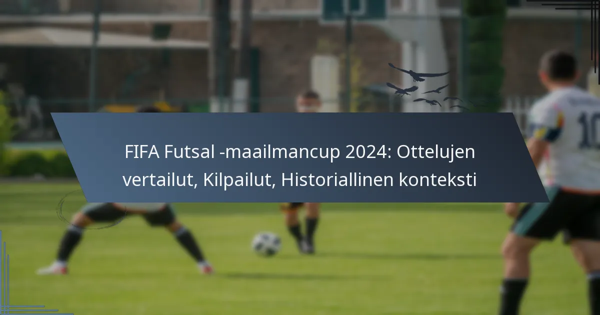 FIFA Futsal -maailmancup 2024: Ottelujen vertailut, Kilpailut, Historiallinen konteksti